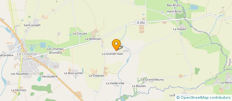 localisation de l'entreprise MONSIEUR MARCEL GAVALAND  LA CHAPELLE-GLAIN