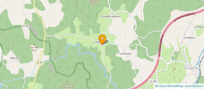 localisation de l'entreprise MONSIEUR MARCEL GAYE  SOUDEILLES