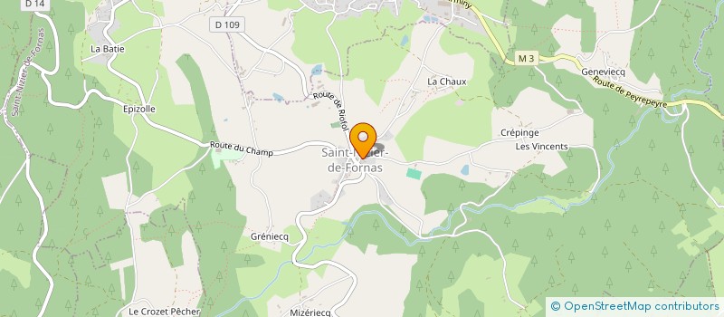 localisation de l'entreprise MONSIEUR MARCEL GENTHIALON  SAINT-BONNET-LE-CHATEAU