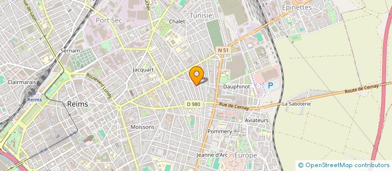 localisation de l'entreprise MONSIEUR MARCEL GEORGELET  REIMS