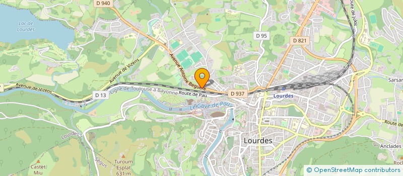 localisation de l'entreprise MONSIEUR MARCEL GILGENKRANTZ  LOURDES