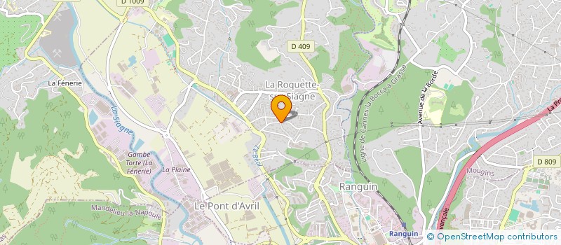 localisation de l'entreprise MONSIEUR MARCEL GIORDANO à LA ROQUETTE-SUR-SIAGNE