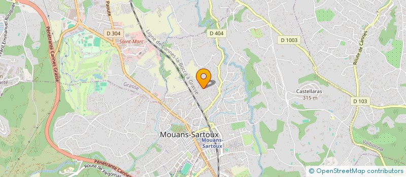 localisation de l'entreprise MONSIEUR MARCEL GIOVINAZZO  MOUANS-SARTOUX