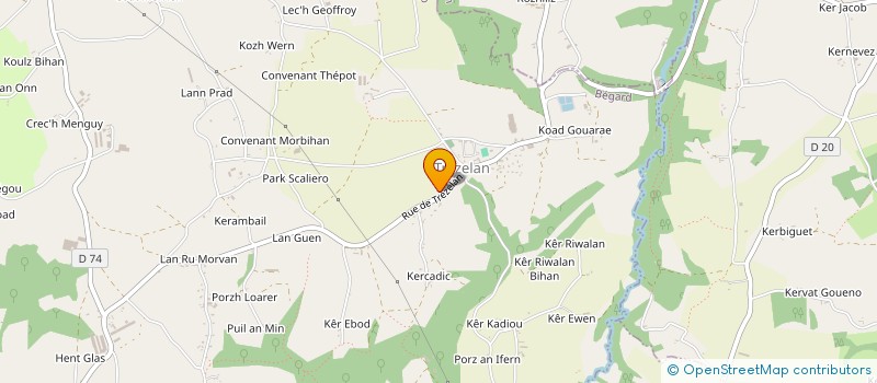 localisation de l'entreprise MONSIEUR MARCEL GOARIN  BEGARD