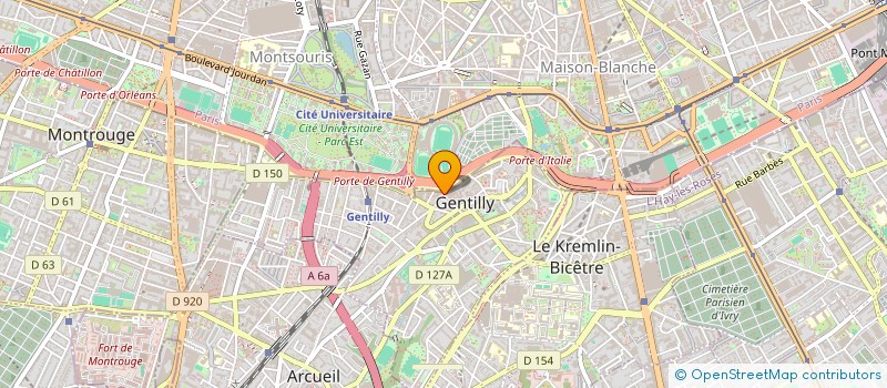 localisation de l'entreprise MONSIEUR MARCEL GODEFROY à GENTILLY
