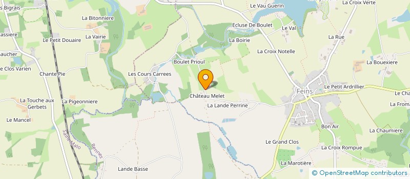 localisation de l'entreprise MONSIEUR MARCEL GODET  FEINS