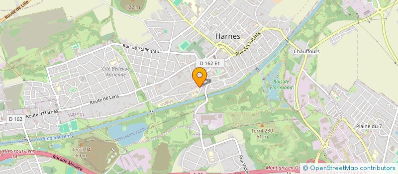 localisation de l'entreprise MONSIEUR MARCEL GODIN  HARNES