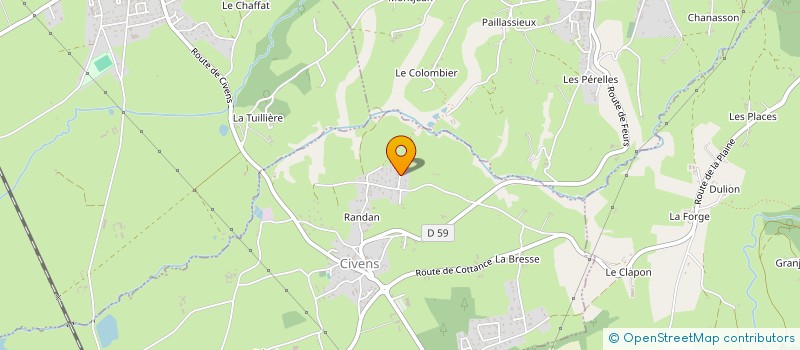 localisation de l'entreprise MONSIEUR MARCEL GONTERO à CIVENS