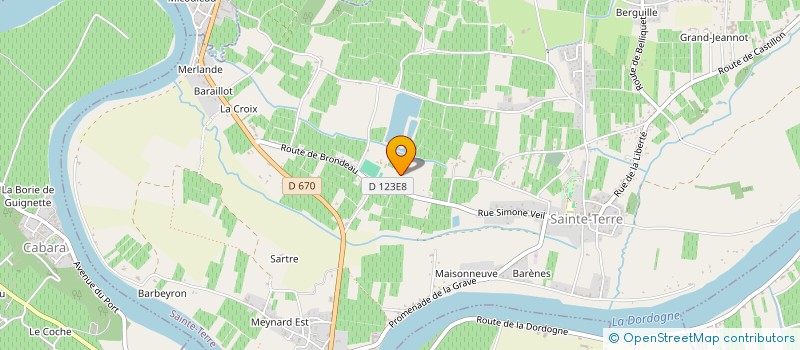 localisation de l'entreprise MONSIEUR MARCEL GONZALEZ  SAINTE-TERRE