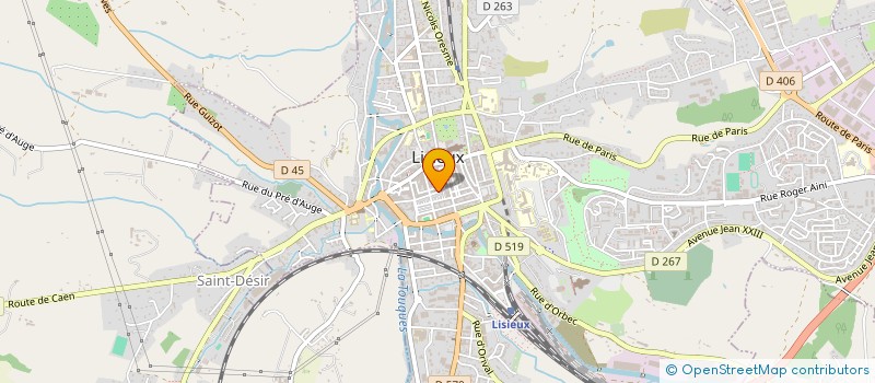 localisation de l'entreprise MONSIEUR MARCEL GOSSET  LISIEUX