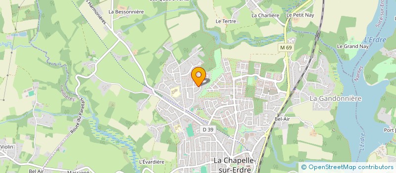 localisation de l'entreprise MONSIEUR MARCEL GRELIER  CHAPELLE-SUR-ERDRE (LA)