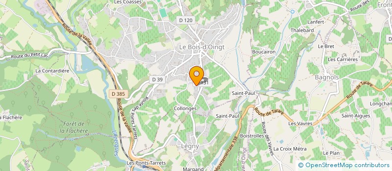 localisation de l'entreprise MONSIEUR MARCEL GREPPO  VAL D'OINGT