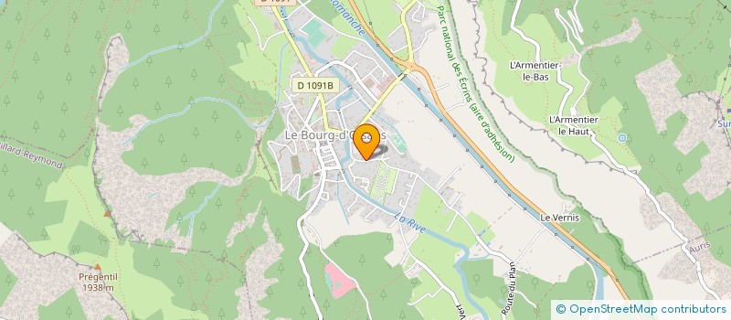 localisation de l'entreprise MONSIEUR MARCEL GRESSE  LE BOURG-D'OISANS