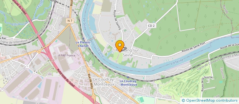 localisation de l'entreprise MONSIEUR MARCEL GRISIUS  MORSANG-SUR-SEINE