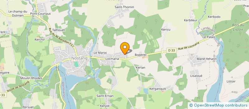 localisation de l'entreprise MONSIEUR MARCEL GUEGAN  LANDAUL