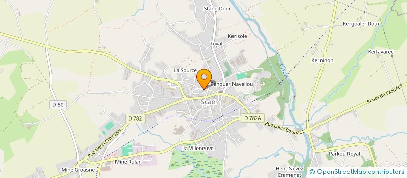 localisation de l'entreprise MONSIEUR MARCEL GUEGUEN  SCAER