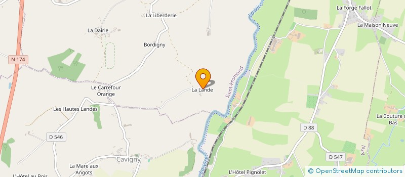 localisation de l'entreprise MONSIEUR MARCEL GUILLEMETTE  SAINT-FROMOND