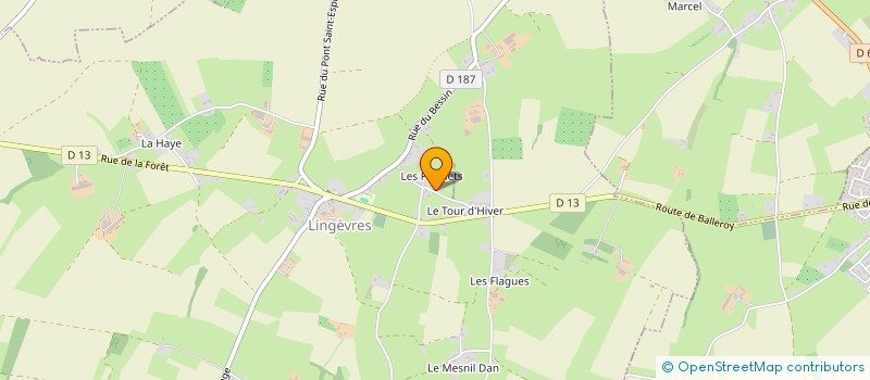 localisation de l'entreprise MONSIEUR MARCEL GUILLEMETTE à LINGEVRES