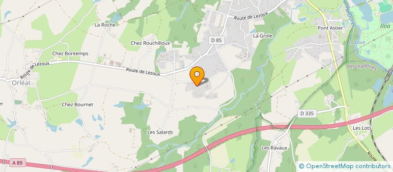 localisation de l'entreprise MONSIEUR MARCEL GUILLEMIN  ORLEAT