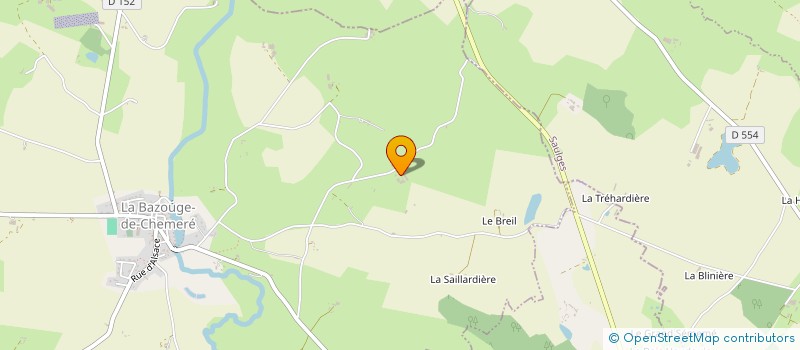 localisation de l'entreprise MONSIEUR MARCEL GUITTER  LA BAZOUGE-DE-CHEMERE