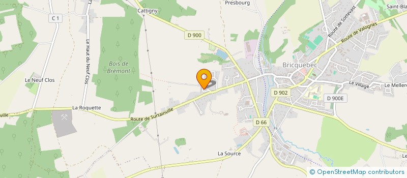 localisation de l'entreprise MONSIEUR MARCEL HAMEL  BRICQUEBEC-EN-COTENTIN