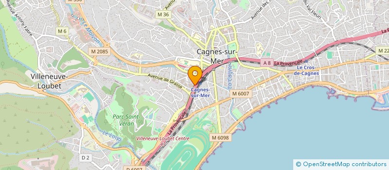 localisation de l'entreprise MONSIEUR MARCEL HAMMERER à CAGNES-SUR-MER