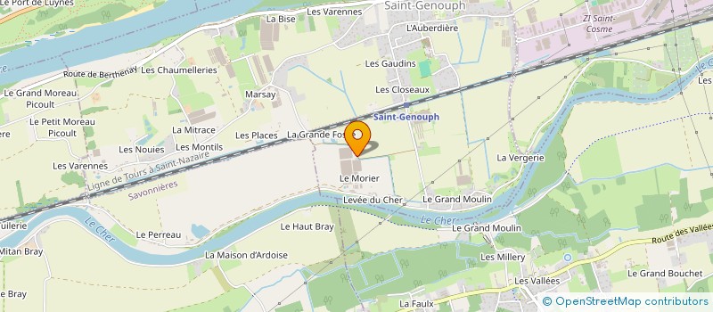 localisation de l'entreprise MONSIEUR MARCEL HARDOIN à SAINT-GENOUPH