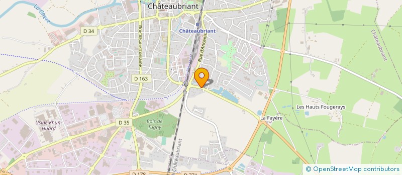 localisation de l'entreprise MONSIEUR MARCEL HEBERT à CHATEAUBRIANT