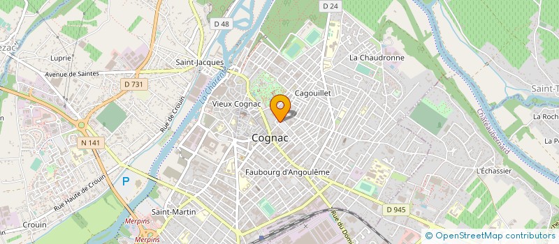 localisation de l'entreprise MONSIEUR MARCEL HEILES à COGNAC