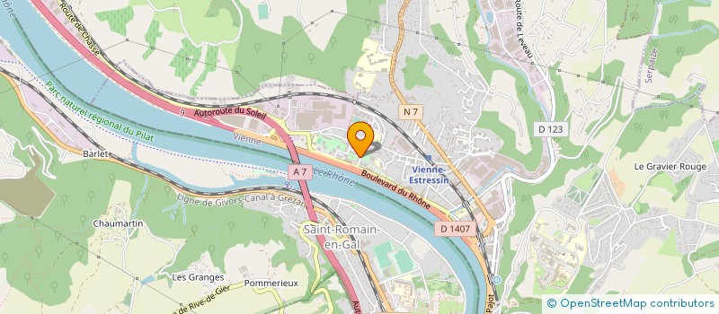 localisation de l'entreprise MONSIEUR MARCEL HERAIL  VIENNE