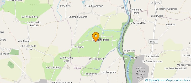 localisation de l'entreprise MONSIEUR MARCEL HERBEL  MONTREUIL-SUR-ILLE