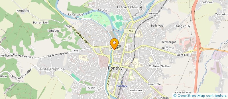 localisation de l'entreprise MONSIEUR MARCEL HERVE  PONTIVY