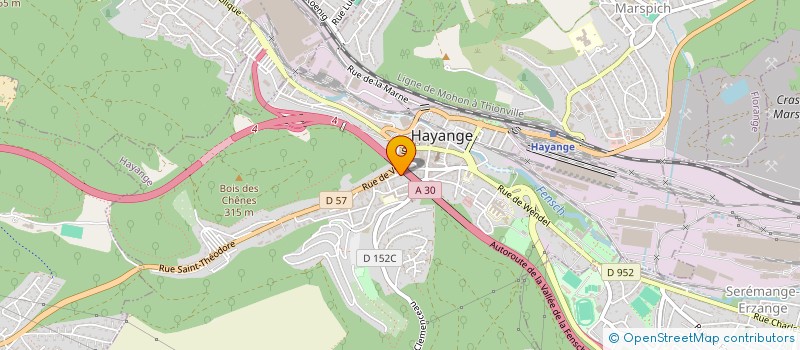 localisation de l'entreprise MONSIEUR MARCEL HILT  HAYANGE