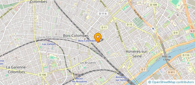localisation de l'entreprise MONSIEUR MARCEL HOOGEWYS  ASNIERES-SUR-SEINE