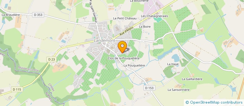 localisation de l'entreprise MONSIEUR MARCEL HOUSSET  OREE-D'ANJOU