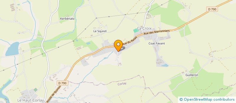 localisation de l'entreprise MONSIEUR MARCEL HUBERT  CORLAY