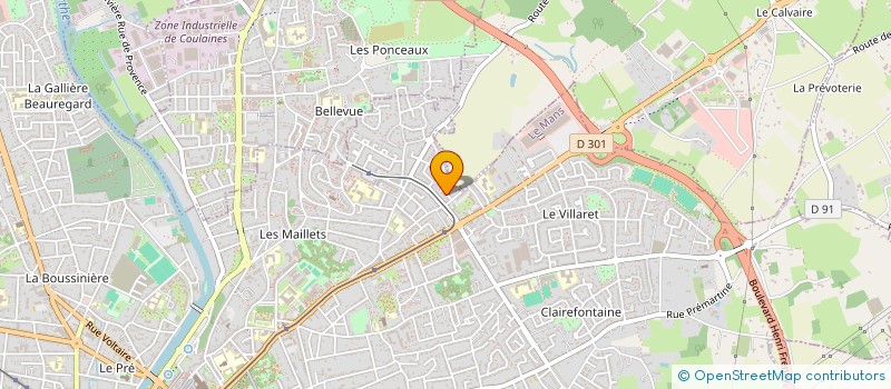 localisation de l'entreprise MONSIEUR MARCEL HUBERT  LE MANS