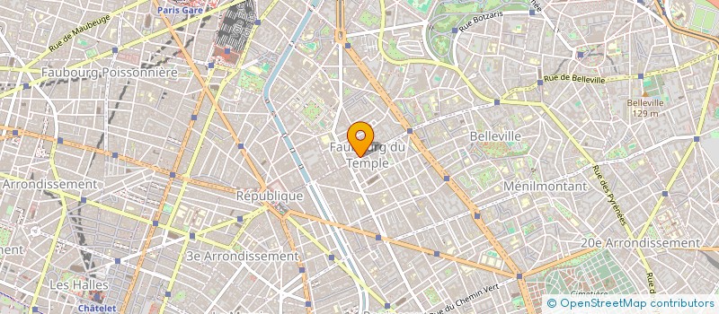 localisation de l'entreprise MONSIEUR MARCEL HUREAU  PARIS 10