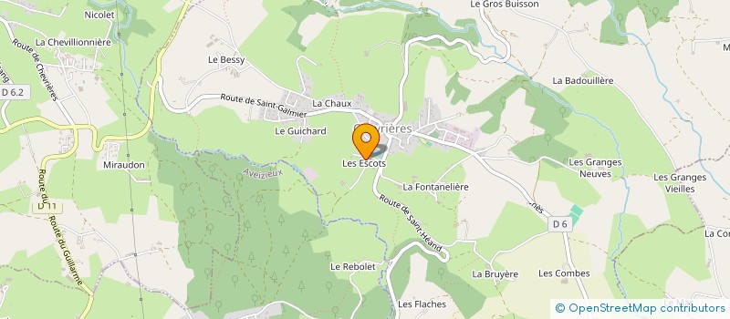 localisation de l'entreprise MONSIEUR MARCEL JACQUIN à CHEVRIERES