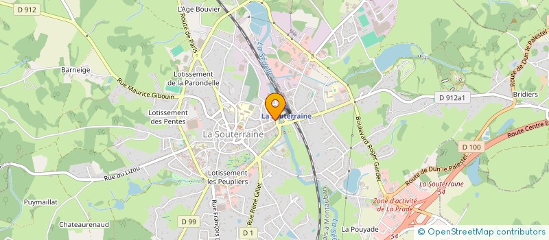 localisation de l'entreprise MONSIEUR MARCEL JARRAUD à LA SOUTERRAINE