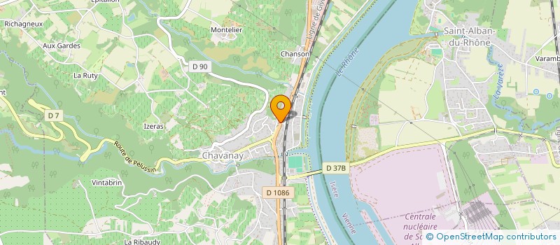 localisation de l'entreprise MONSIEUR MARCEL JAY  CHAVANAY