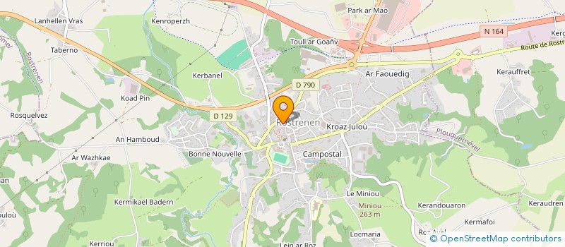 localisation de l'entreprise MONSIEUR MARCEL JEGOU à ROSTRENEN