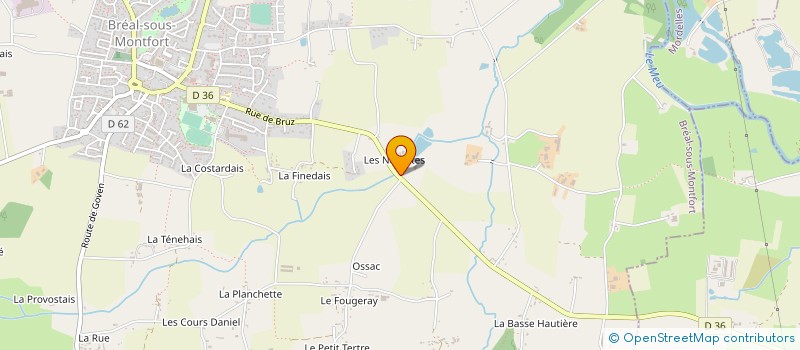 localisation de l'entreprise MONSIEUR MARCEL JEHANNIN  BREAL-SOUS-MONTFORT