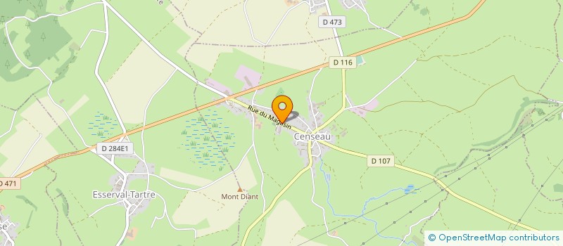 localisation de l'entreprise MONSIEUR MARCEL JEUNET  CENSEAU