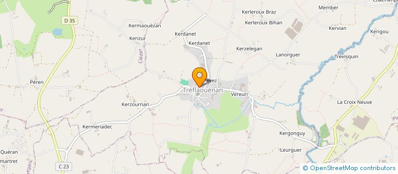 localisation de l'entreprise MONSIEUR MARCEL JEZEQUEL  PLOUZEVEDE