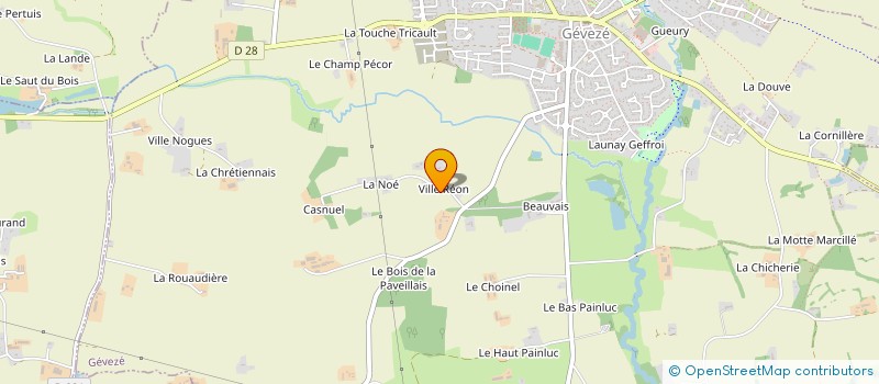 localisation de l'entreprise MONSIEUR MARCEL JOLY  GEVEZE