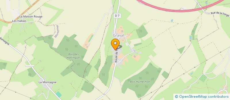 localisation de l'entreprise MONSIEUR MARCEL JOLY  GRAVAL