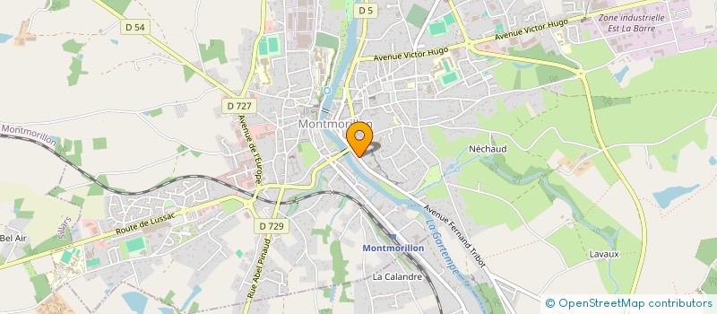 localisation de l'entreprise MONSIEUR MARCEL JOUBERT à MONTMORILLON