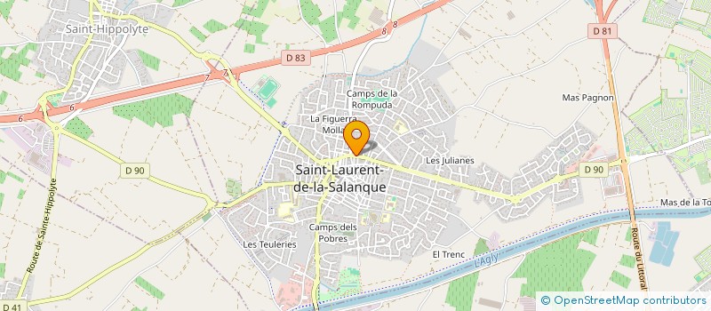 localisation de l'entreprise MONSIEUR MARCEL JOUE  SAINT-LAURENT-DE-LA-SALANQUE