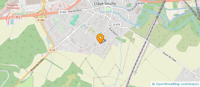 localisation de l'entreprise MONSIEUR MARCEL KERGOURLAY  CLAYE-SOUILLY